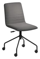 ARCA MOVE BLACK, židle kancelářská, látka šedá